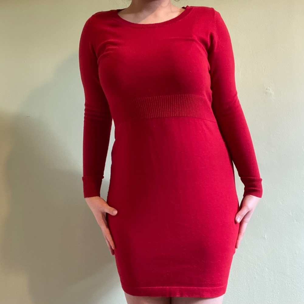 Old Navy Red Holiday mini sweater dress​